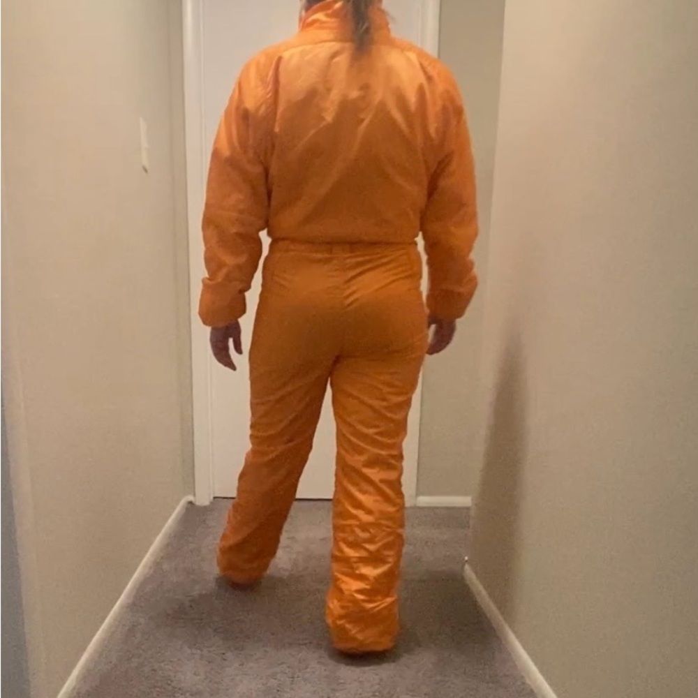 NILS Vtg Cream Sickle Orange Snowsuit - Picture 4 of 12